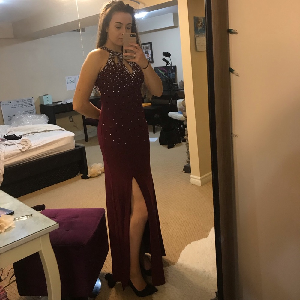 Burgundy Prom Dress